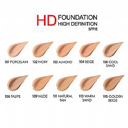 GOLDEN ROSE HD FOUNDATION FLAWLESS FINISH SPF15 No104 BEIGE 30ml