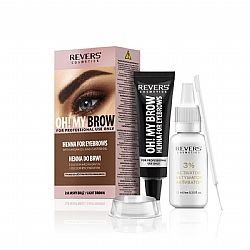 REVERS COSMETICS HENNA PRO COLORS EYEBROW SET LIGHT BROWN 