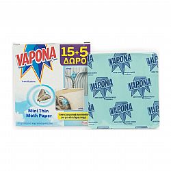 VAPONA MINI THIN MOTH PAPER ΣΚΟΡΟΚΤΟΝΟ 20τμχ