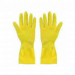 THALLASINOS CLEANING GLOVES PLASTIC LARGE YELLOW 1 PAIR