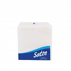 SATIN MAXI NAPKINS WHITE 28x28cm 50pcs