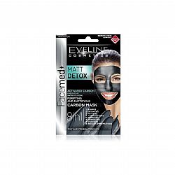 EVELINE COSMETICS MATT DEEP DETOX CARBON MASK 8in1 2x5ml