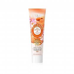EVELINE GLICERINI BIO ALMOND OIL + KARITE BUTTER COLLAGEN 3in1 HAND CREAM 48h