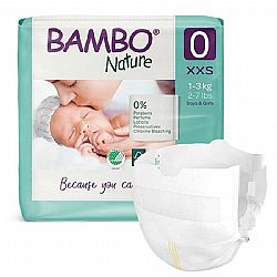 BAMBO NATURE ΠΑΙΔΙΚΕΣ ΠΑΝΕΣ 1-3 Kg SIZE 0  24τεμ