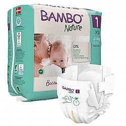 BAMBO NATURE ΠΑΙΔΙΚΕΣ ΠΑΝΕΣ 2-4 Kg SIZE 1 22τεμ