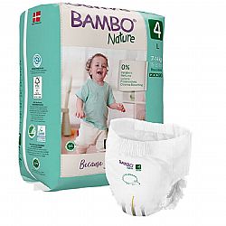 BAMBO NATURE ΠΑΙΔΙΚΕΣ ΠΑΝΕΣ ΒΡΑΚΑΚΙ 7-14 Kg SIZE 4 20τεμ