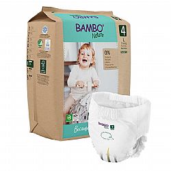 BAMBO NATURE ΠΑΙΔΙΚΕΣ ΠΑΝΕΣ ΒΡΑΚΑΚΙ ECO-FRIENDLY SIZE 4 7-14Kg 20τεμ