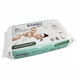 BAMBO NATURE ΠΑΙΔΙΚΑ ΜΩΡΟΜΑΝΤΗΛΑ ΒΙΟΔΙΑΣΠΩΜΕΝΑ 50τεμ