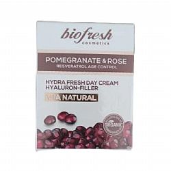 BIOFRESH VIA NATURAL POMEGRANATE & ROSE HYDRA FRESH DAY CREAM HYALURON FILLER ΚΡΕΜΑ ΗΜΕΡΑΣ ΜΕ ΡΟΔΙ & ΡΟΔΟ 50ml