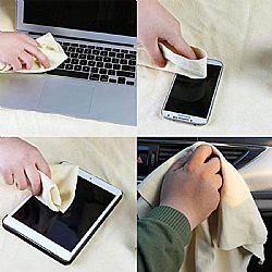 CHAMOIS NATURAL LEATHER SMALL GENERAL USE CLEANING PAD
